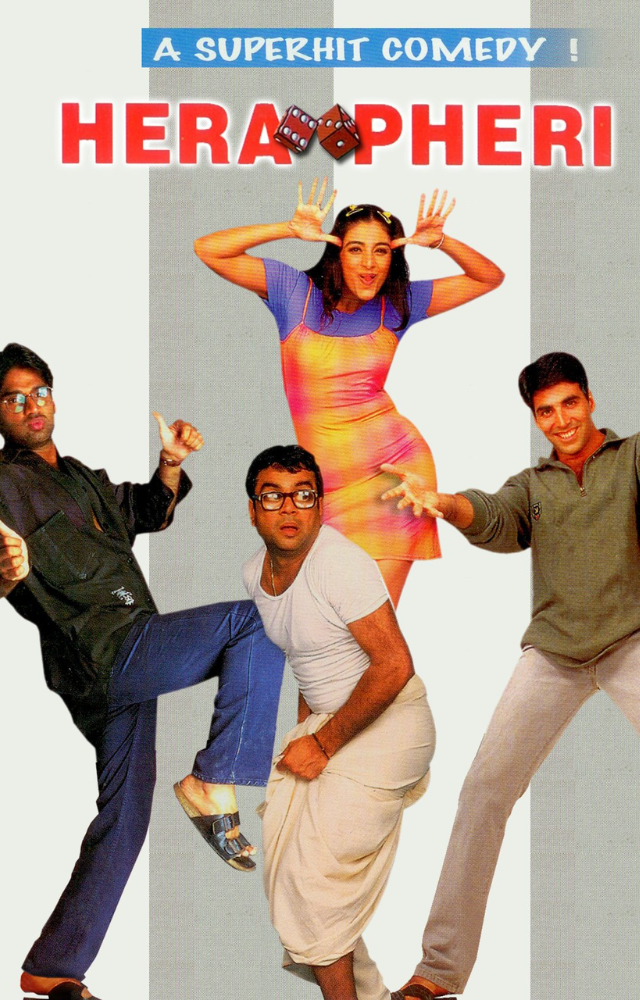 A comedy film starring Akshay Kumar, Sunil Shetty, and Paresh Rawal, known for its hilarious dialogues and situations.
