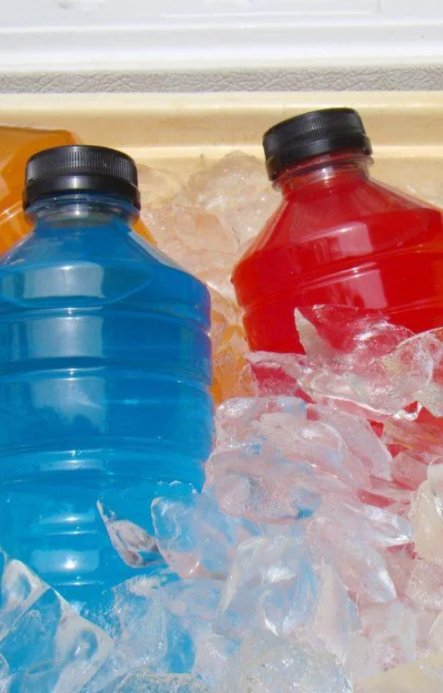 Soda, sweetened tea, energy drinks, and fruit juices are packed with empty calories and sugar; they contribute to weight gain and blood sugar spikes.