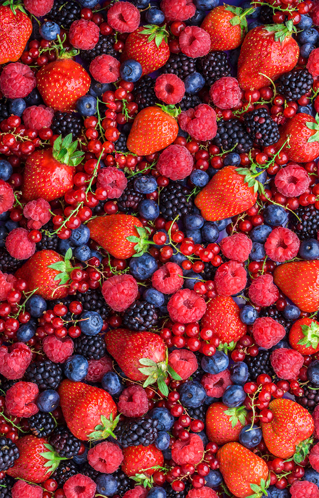 Berries are packed with antioxidants, which helps fight inflammation and reduce the appearance of acne. They`re also a good source of vitamin C.