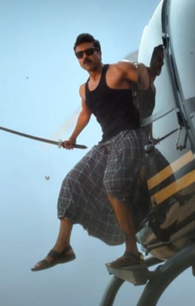 The film uses familiar Shankar elements like slow-motion shots, sermons, and a less impactful romantic track.