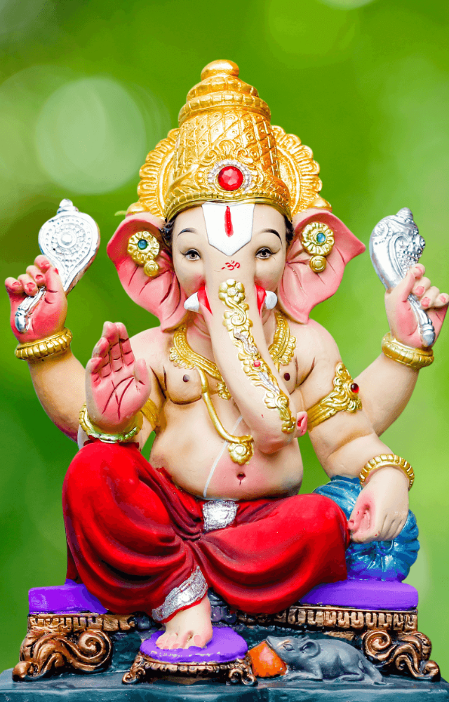 'Salutations to the remover of obstacles.' This mantra emphasises Ganesh`s role as the remover of obstacles and difficulties.