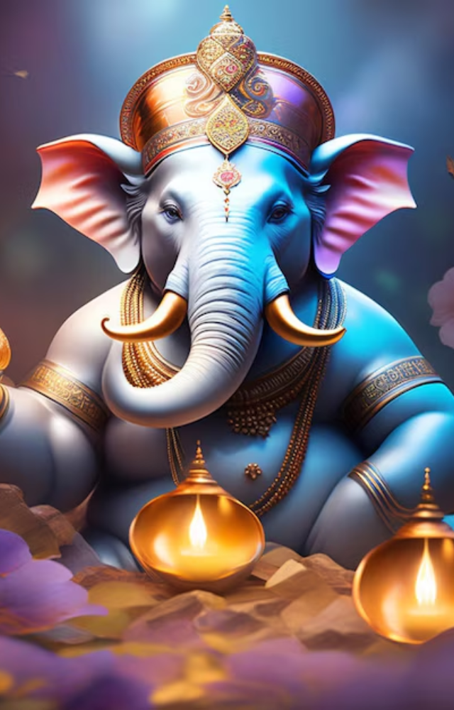 In South India, particularly in Tamil Nadu and Karnataka, Ganesh idols are usually smaller and more intricately crafted.