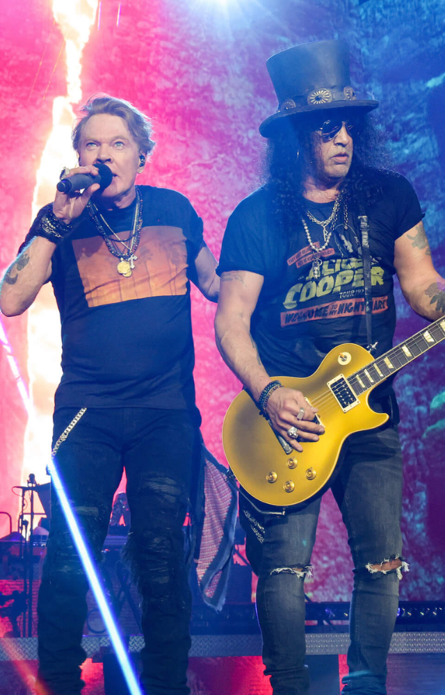 Fans eagerly await Guns N` Roses` electrifying comeback to Mumbai, reviving their timeless legacy of rock.