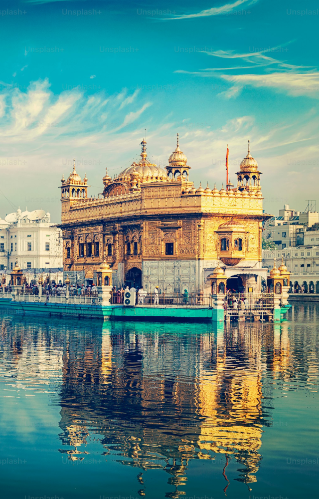 The holiest Sikh shrine with a gold-plated sanctum, serene sarovar, and 24-hour langar, embodying Sikh values of service and devotion.