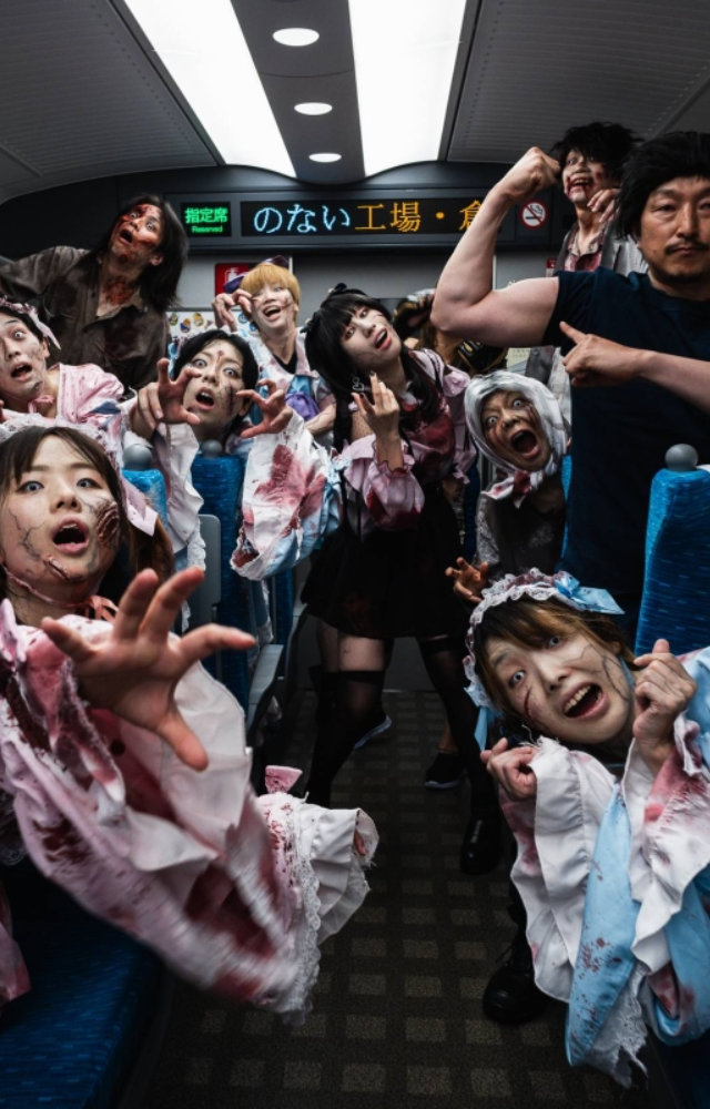 Zombies on Tokyo`s Bullet Train