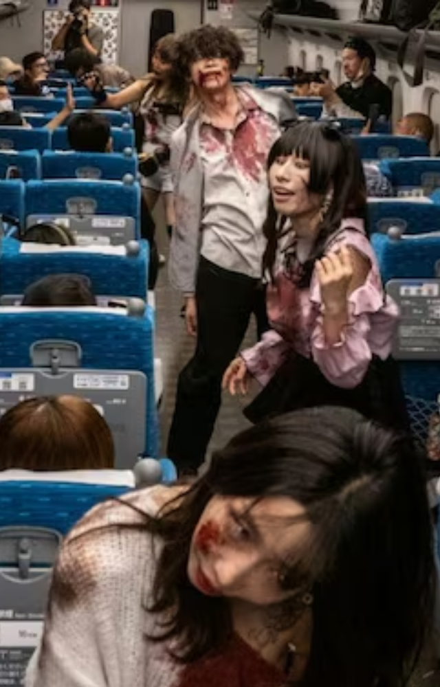 Inspired by 'Train to Busan,' this event re-created the thrilling zombie outbreak on a Tokyo train, making for an immersive horror experience.