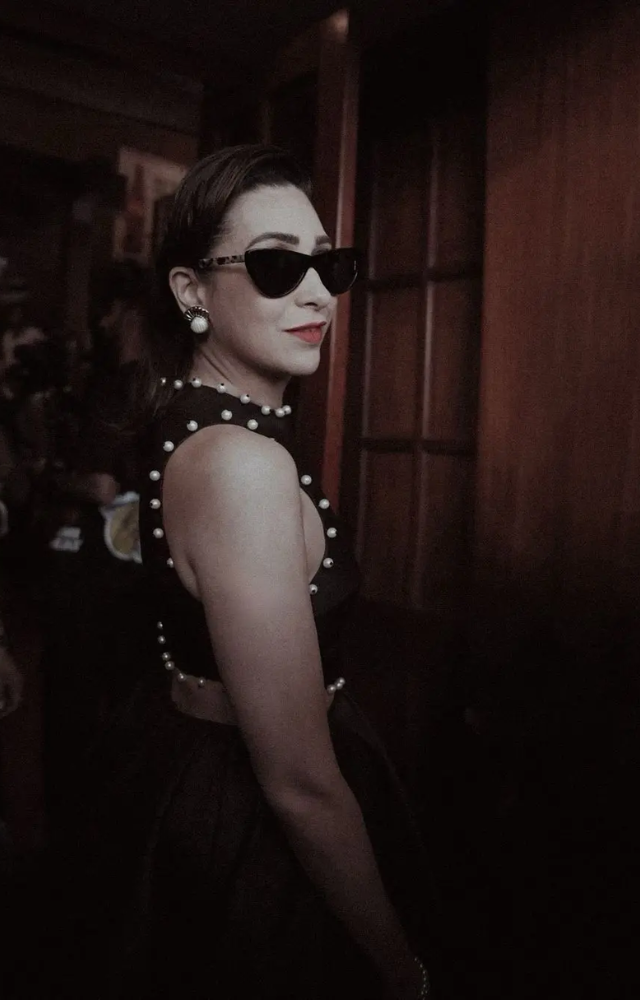 Karisma Kapoor has consistently favored black in her fashion choices.