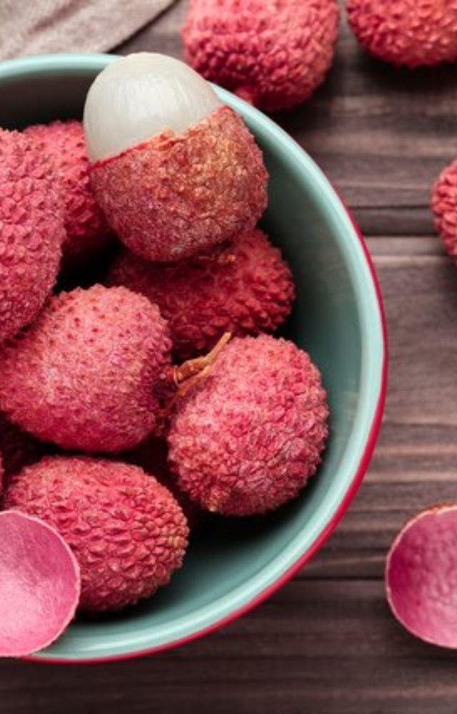 Lychees are rich in vitamin C, boosting the immune system and helping the body fight infections.