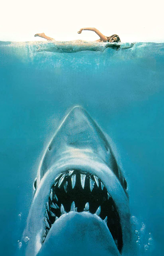 Steven Spielberg`s iconic thriller about a white shark terrorising a beach community. It was a massive box office success and earned a Best Picture nomination.