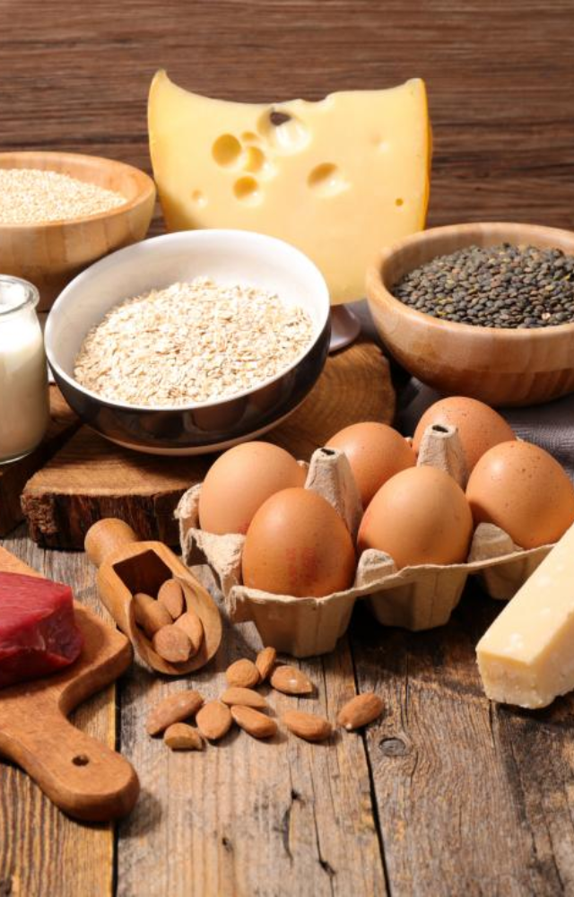 Foods like chicken, meat, fish, and eggs are good sources of vitamin B12. Milk, cheese, and yoghurt are also good sources for those who don`t consume meat.