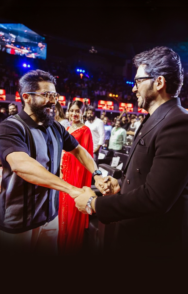 A happy and proud brother Superstar Surya greeting Karthi   