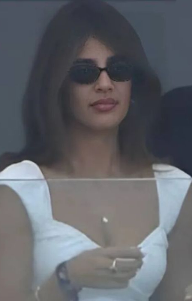 Hardik Pandya`s rumored girlfriend made headlines after being spotted in Dubai for the India vs. Pak Champions Trophy match.