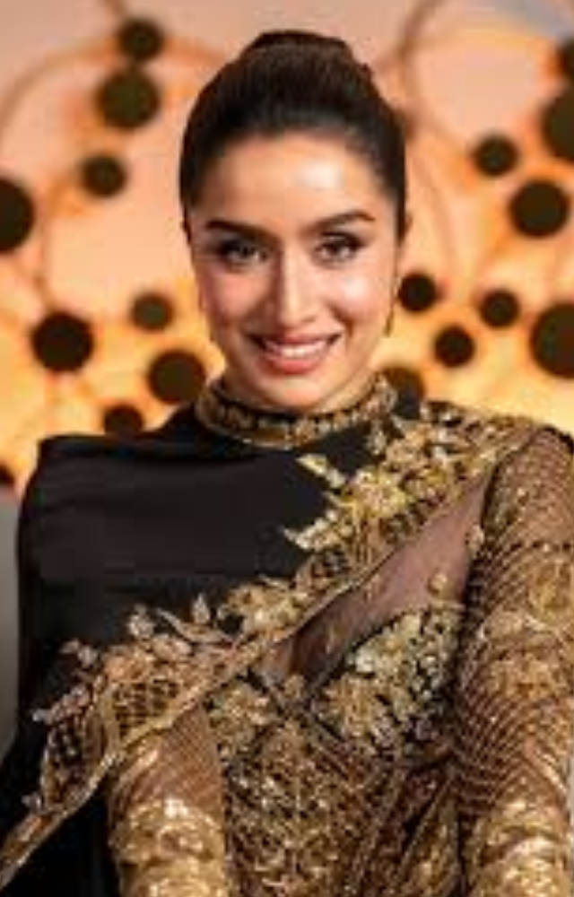 Shraddha Kapoor turned heads in her black abaya-inspired corset gown by Torani.