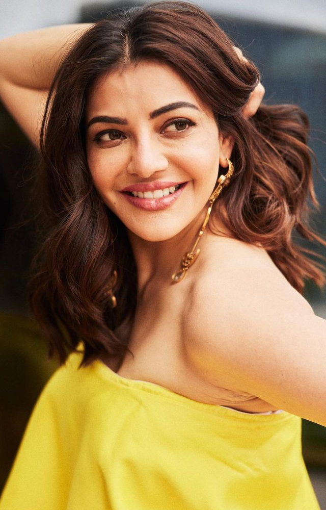 Kajal effortlessly pairs yellow with a variety of accessories and makeup looks, demonstrating its versatility in creating both casual and glamorous ensembles.