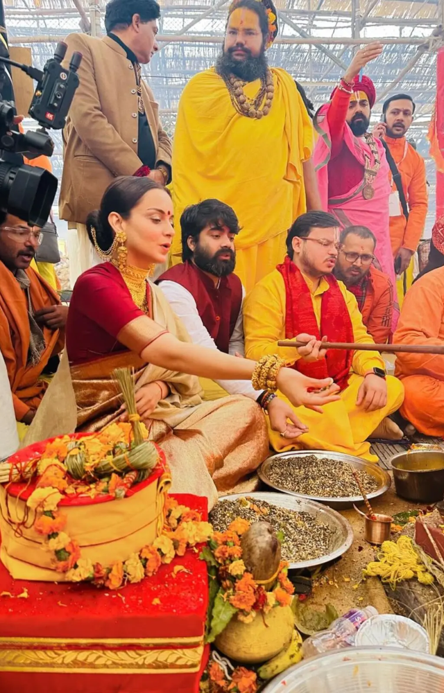 Kangana in Ayodhya