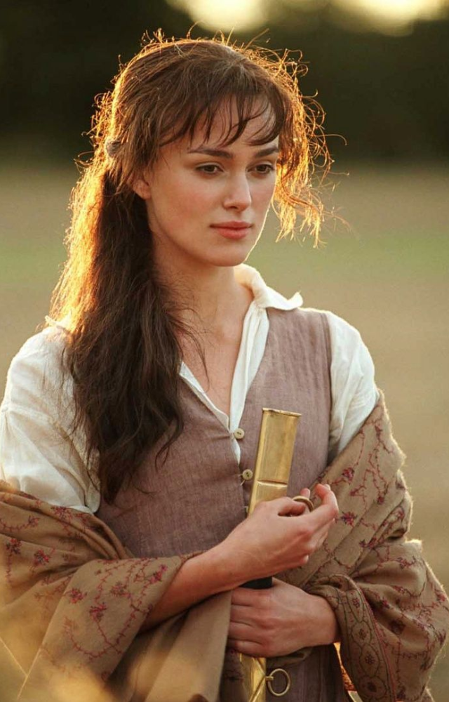 Knightley shines as Elizabeth Bennet, a witty woman navigating societal expectations and romance in 19th-century England.