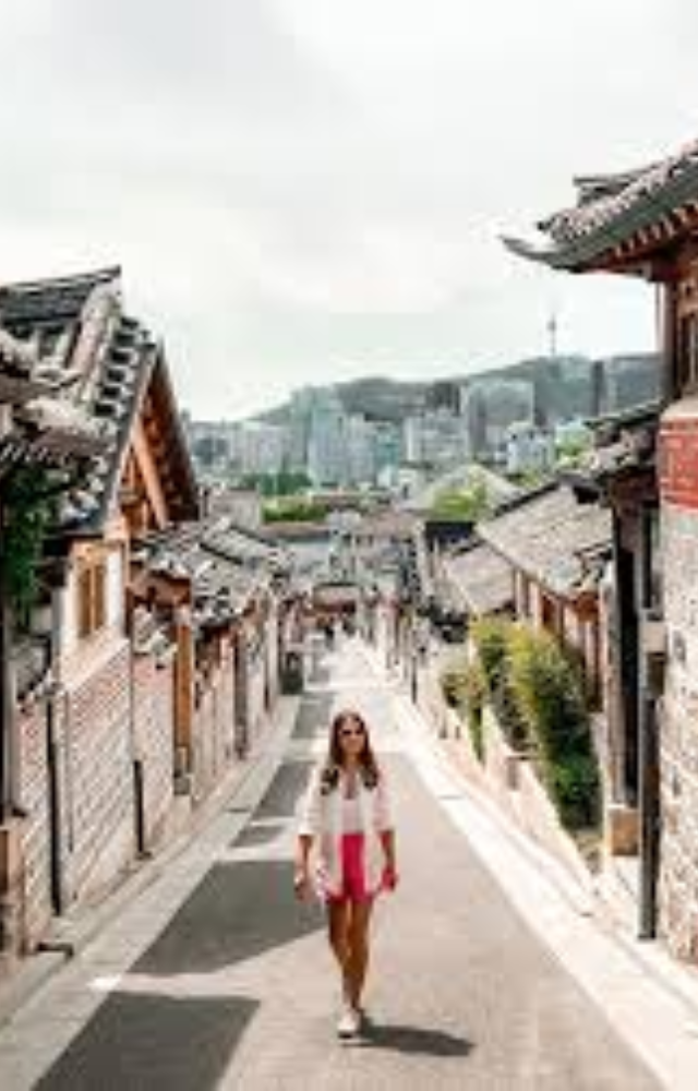 A charming district showcasing well-preserved traditional Korean 'hanok' homes, offering a journey into Korea`s heritage and picturesque scenery.