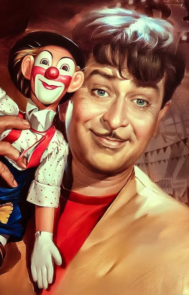 A Hindi drama directed by Raj Kapoor, with a runtime of 244 minutes (4 hours 4 minutes).