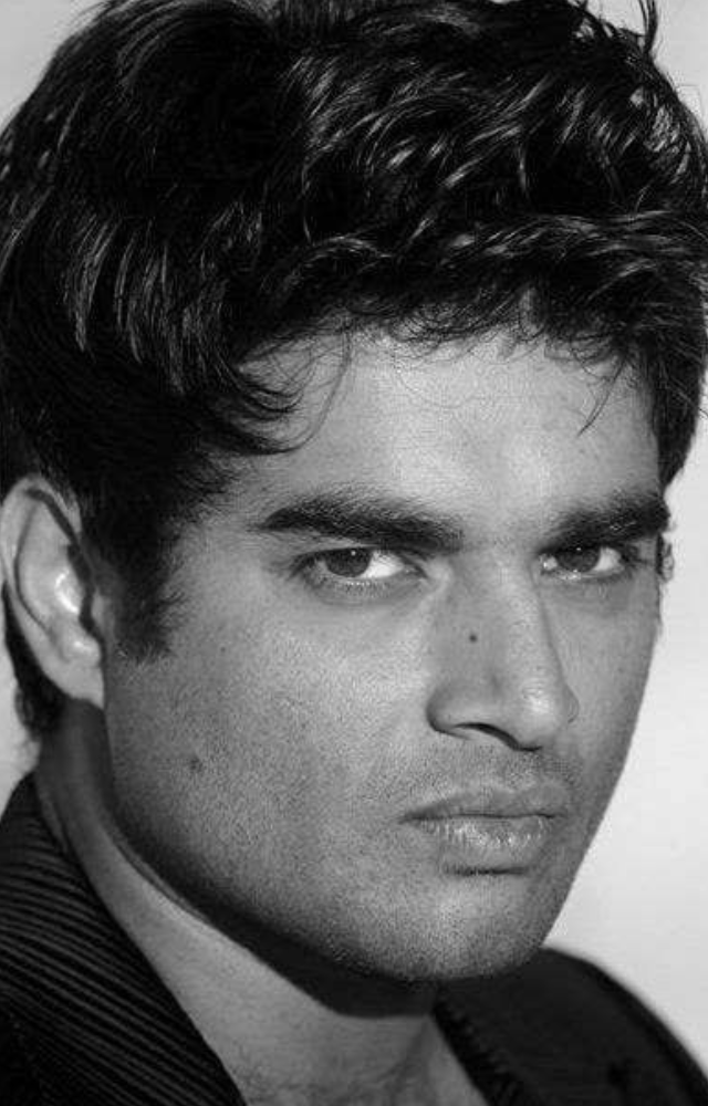 In a black and white picture, Madhavan looked exceptionally sharp. His timeless appeal and well-groomed appearance never fail to impress