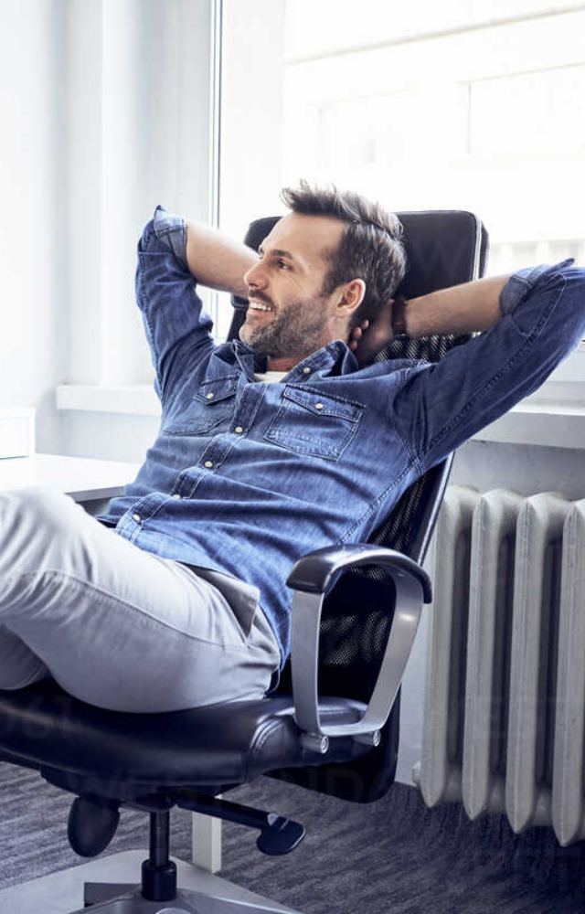 Every 20 minutes, look away from your screen for 20 seconds at something 20 feet away. This gives your eyes a chance to relax and refocus.