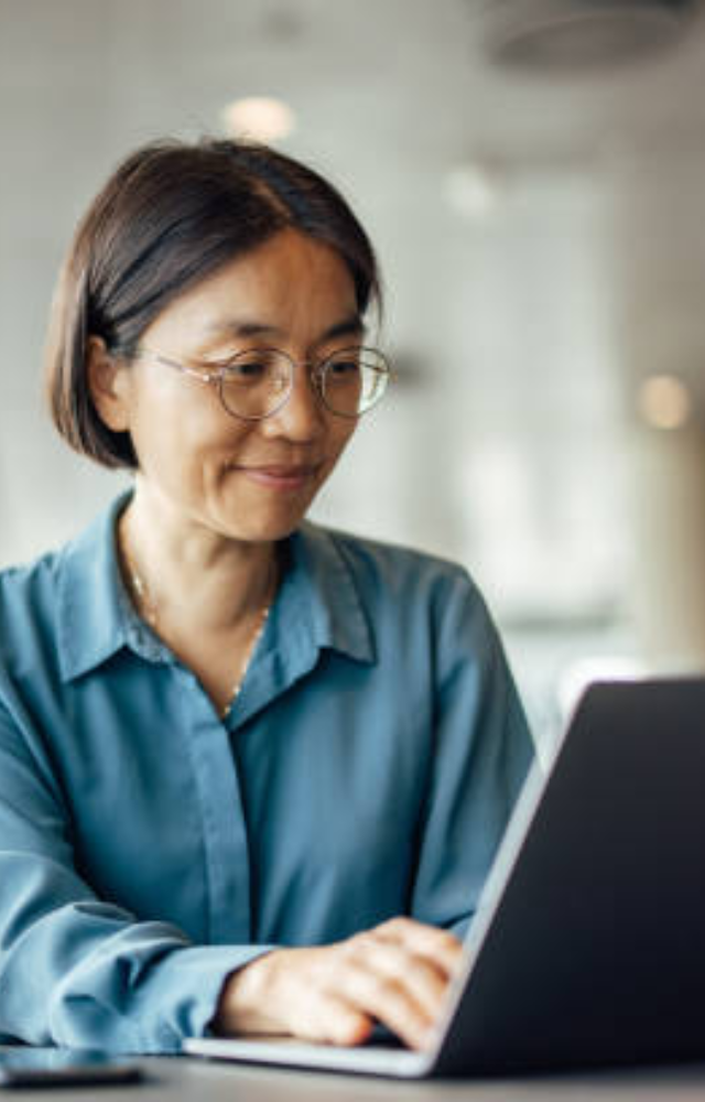 Position your screen to avoid overhead lights or windows reflecting on it. Adjust the brightness and contrast of your screen to a comfortable level.