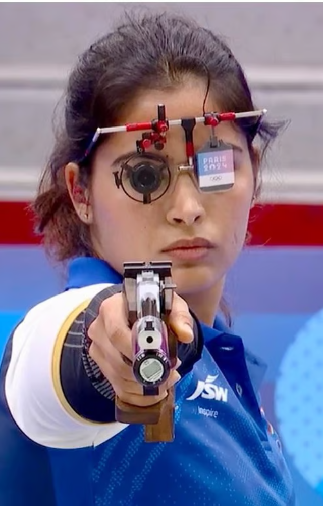 She became the first woman from India to win a medal in shooting at the Olympics.