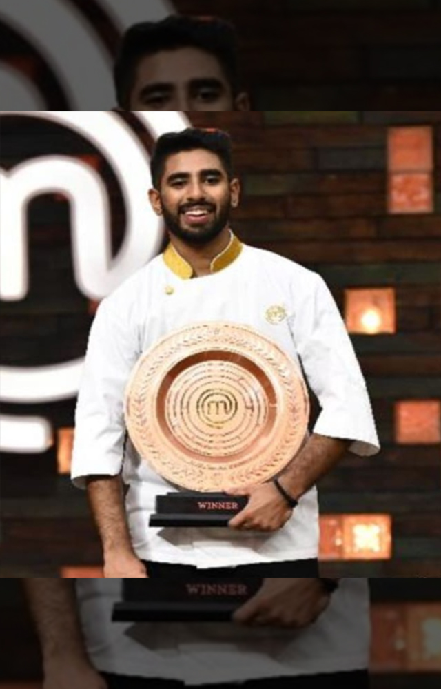  The winner of MasterChef India 2023 is 24-year-old Mohammed Aashiq who hails from Mangalore