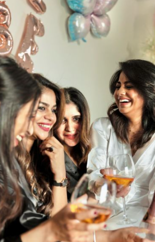 The engagement ceremony was an intimate affair, attended only by close family members and friends