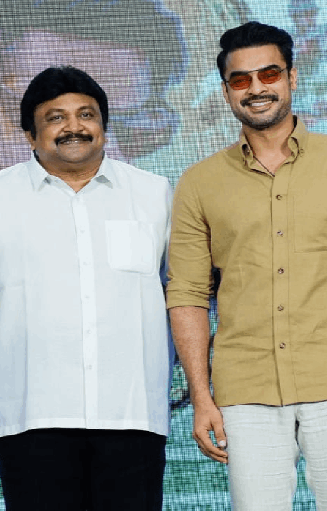 After the release of first look poster of the movie Nadiggar, the press meet pictures of Prabhu and Tovino Thomas has gone viral now. 