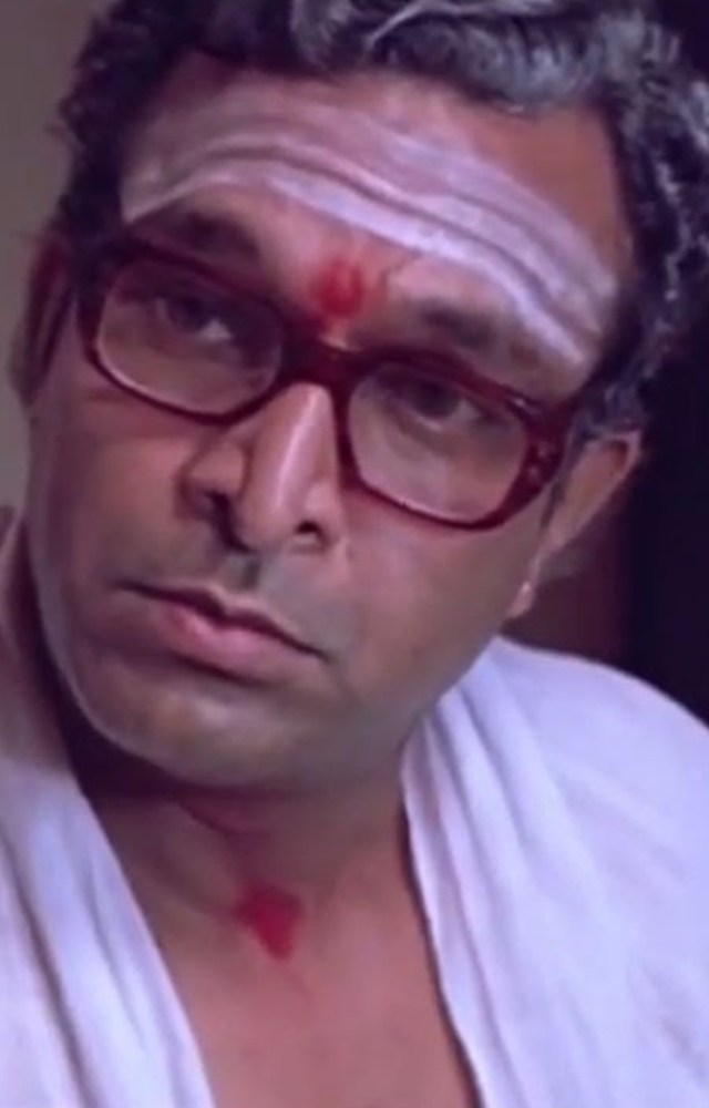 Playing a devout Hindu father in Mani Ratnam`s film, Nassar conveyed deep emotions and complex character dynamics.