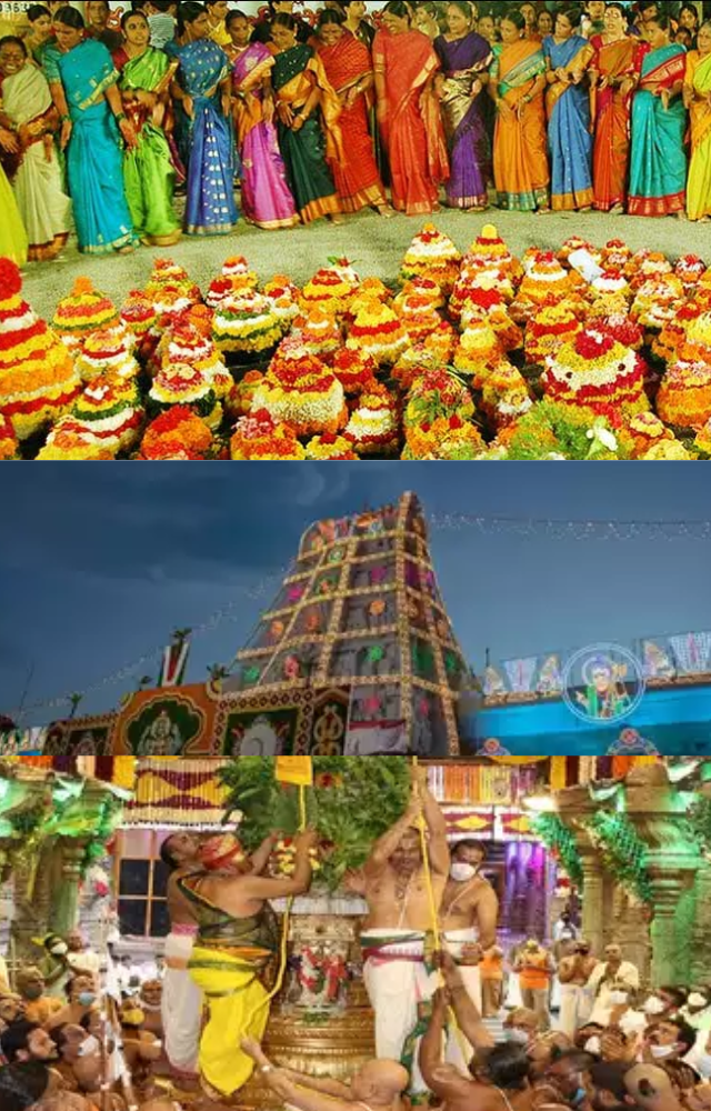 Known for the 'Bathukamma' festival, where women create flower stacks and sing folk songs, celebrating the goddess Durga`s feminine energy.
