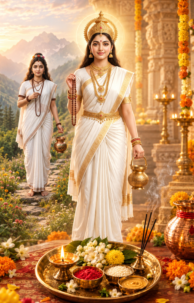 Navratri Day 2: Maa Brahmacharini puja