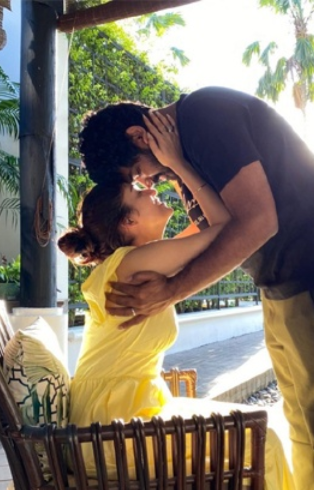 On their second wedding anniversary, Vignesh Shivan shared a fun reel where he playfully lifts Nayanthara. He expressed his love saying this was the best thing