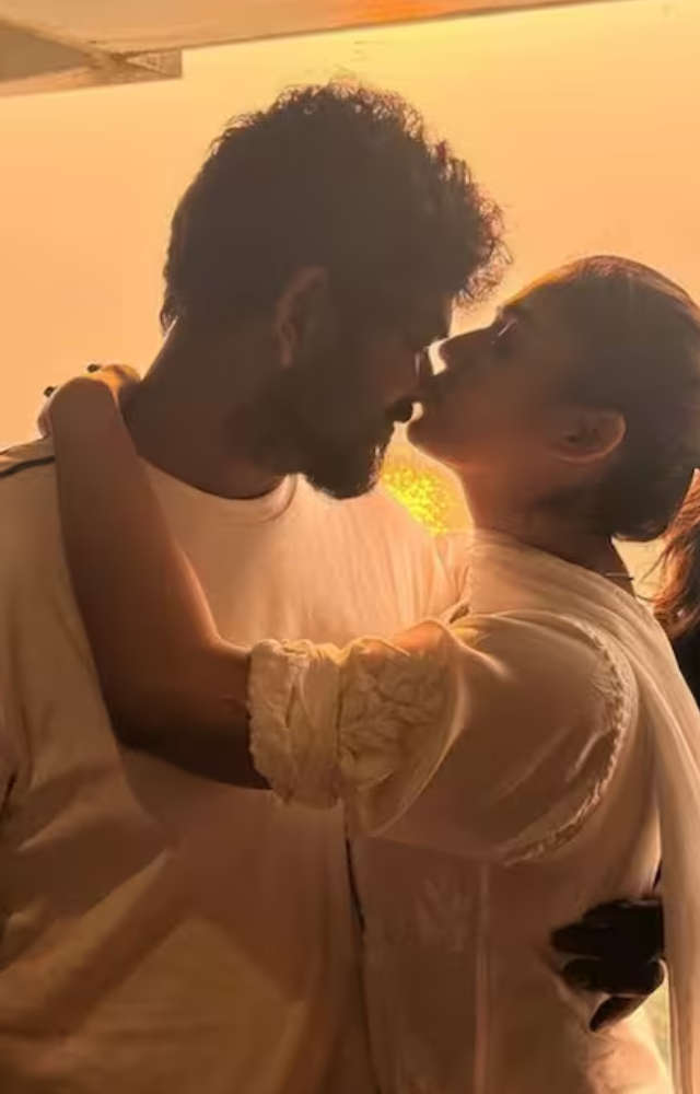 They walk hand-in-hand, sharing a beautiful bond. Nayanthara’s blue sweatshirt and Vignesh Shivan’s casual attire perfectly complemented their candid moments
