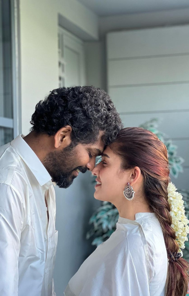 Actress Nayanthara and Vignesh share an intimate moment, their love serenaded by Kho Gaye Hum Kahan creating adorable memories on their Instagram post