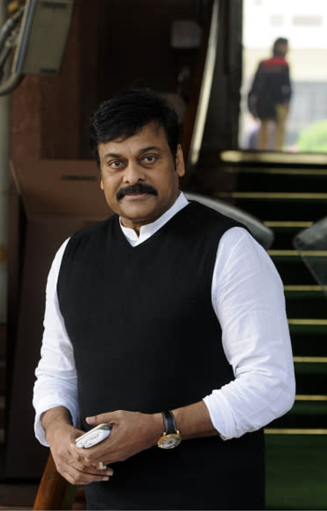 Known for his impactful roles in Telugu cinema, Chiranjeevi earned the title 'Megastar' for his immense popularity and contribution to the industry.