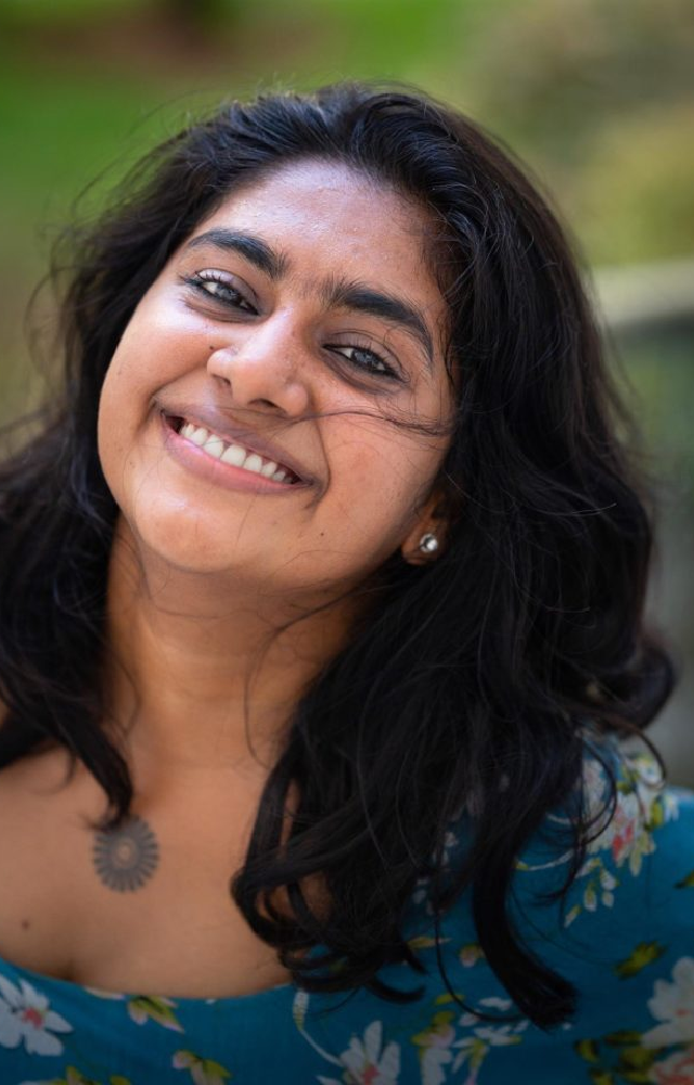 Thondimuthalum Driksakshiyum, Nimisha’s debut film, directed by Dileesh Pothan and The Great Indian Kitchen her performance in this thought-provoking film