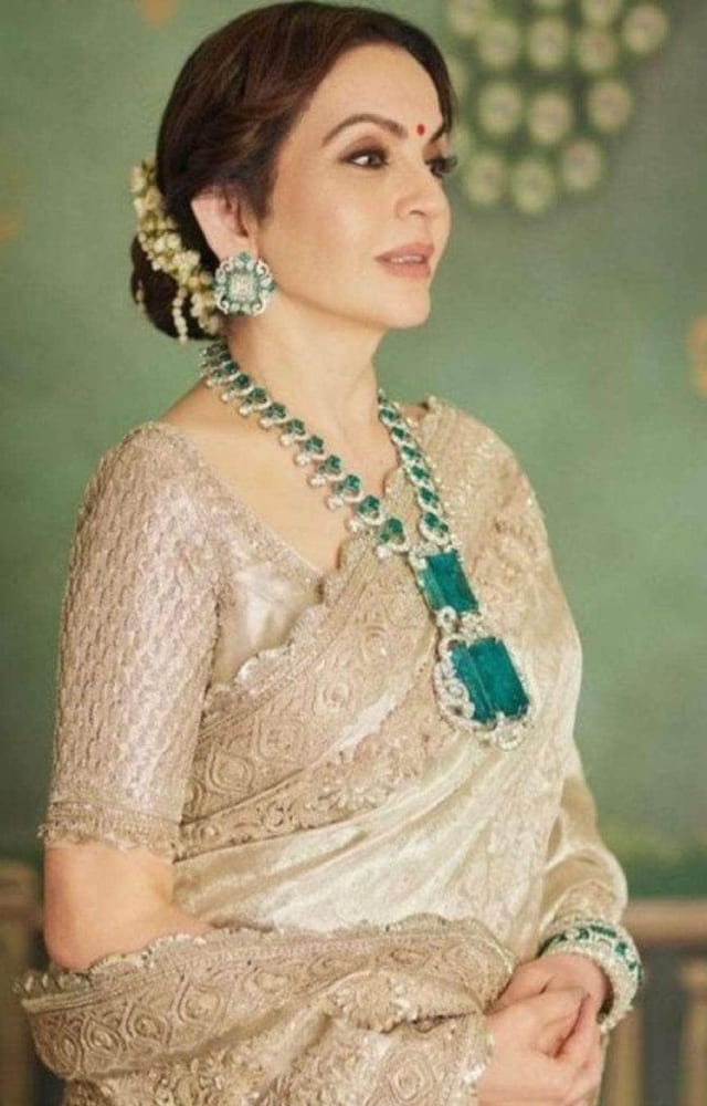 The matriarchy of India`s richest business tycoon enjoys a net worth of about 300 crore rupees. She owns the Mumba team and many other businesses.