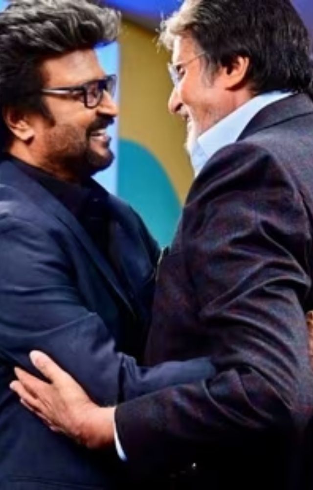 Amitabh Bachchan (Bollywood) teams up with Rajinikanth (Tamil) for a high-octane action film.