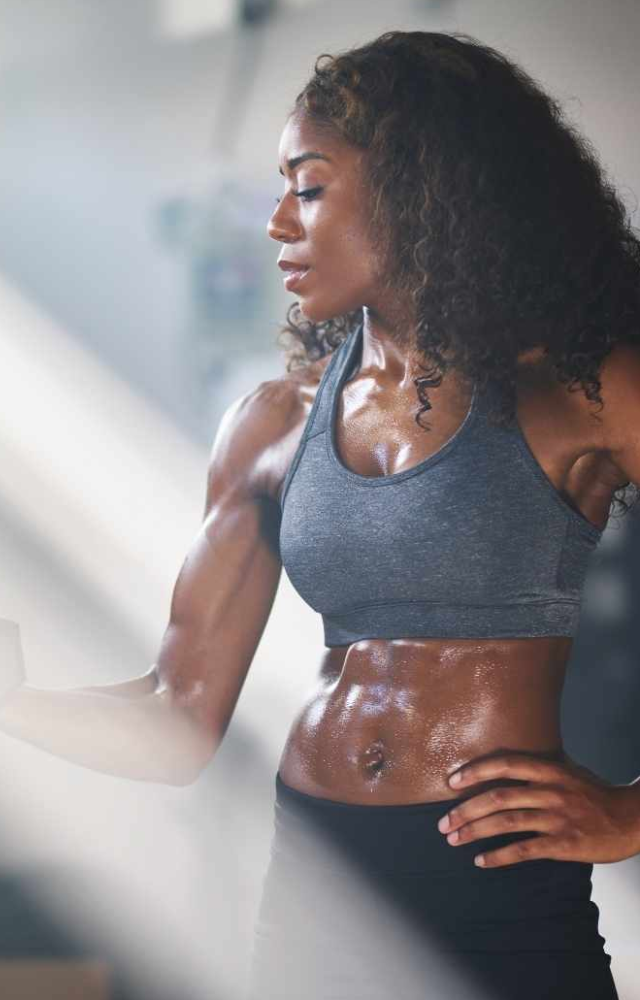 Strength training helps build muscle mass, which burns more calories at rest than fat.