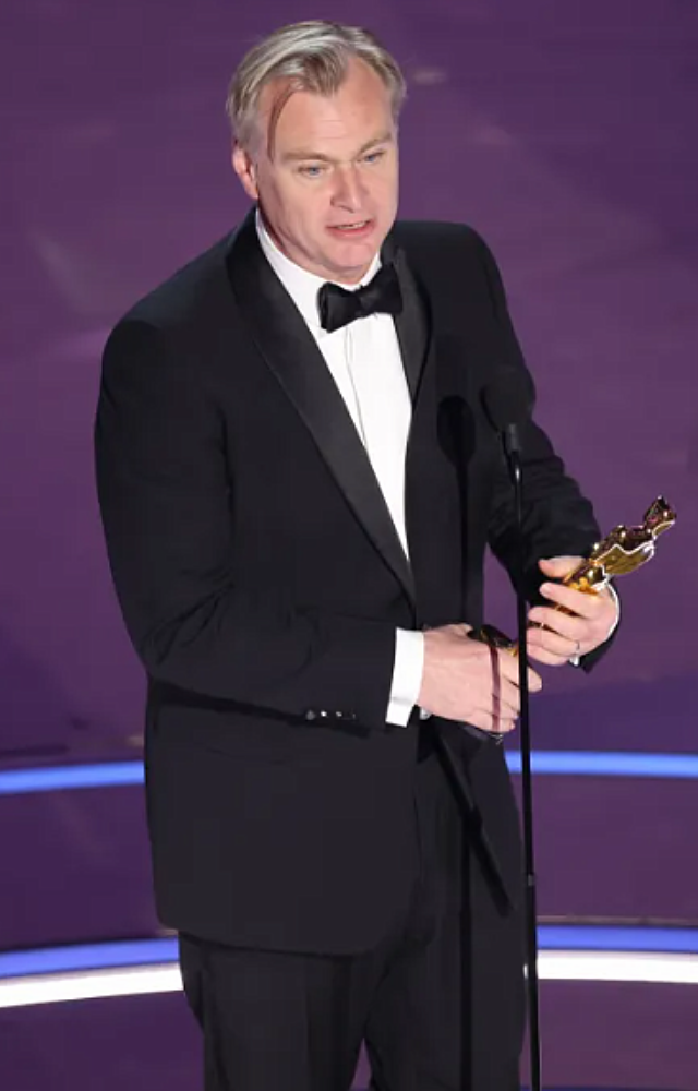Christopher Nolan, the acclaimed filmmaker, secured the Best Director award at the oscars for his exceptional work on the biographical film Oppenheimer.