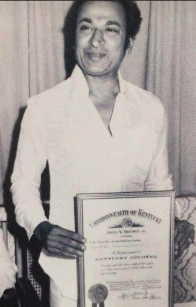 The Kannada cinema legend received India`s 3rd highest civilian honor for his 45-year acting/singing career and cultural impact as 'Nata Saarvabhouma'