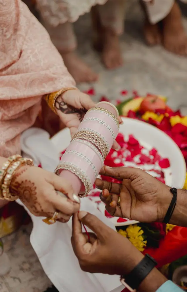 The chuda itself was beautiful and suited Parineeti perfectly