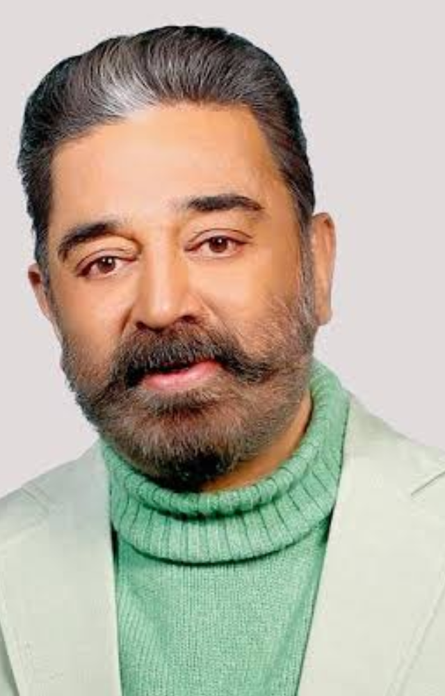 Known for his versatility in films like 'Vishwaroopam,' Kamal founded Makkal Needhi Maiam in 2018, focusing on governance and anti-corruption.