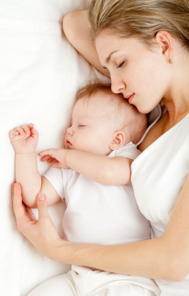 Sleep or rest when your baby sleeps. Exercise regularly and get fresh air. Eat healthy foods and stay hydrated.