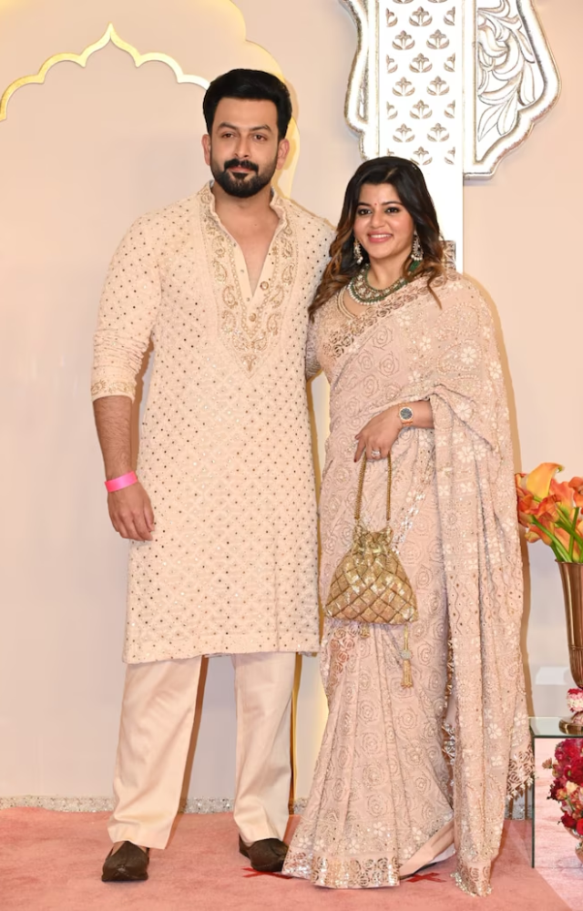 South Star Couple at Ambani Wedding