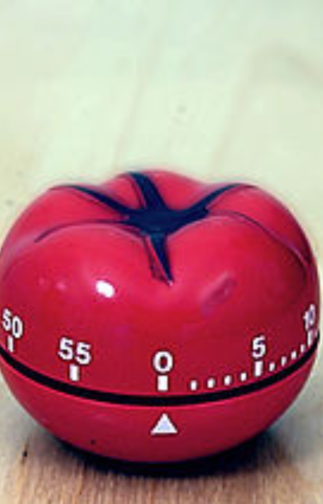 Work in 25-minute intervals with 5-minute breaks to stay focused and prevent burnout.