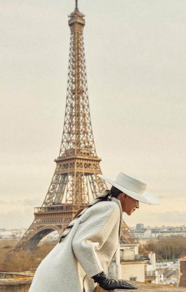 The photos, with the iconic Eiffel Tower as the backdrop, captured the essence of sophistication and style.