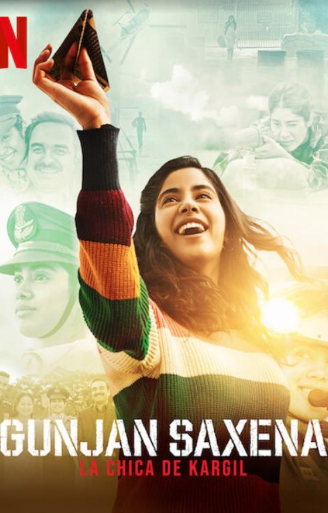 the film portrays the inspiring true story of Gunjan Saxena, played by Janhvi Kapoor, who became the first Indian female Air Force officer to fly in combat zone