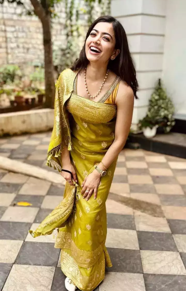 Rashmika Mandanna exudes elegance and grace while wearing Coorgi attire, showcasing the beauty of her cultural roots.